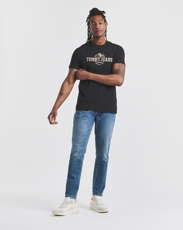 Tommy Jeans Varsity Embriodered T-Shirt - Black