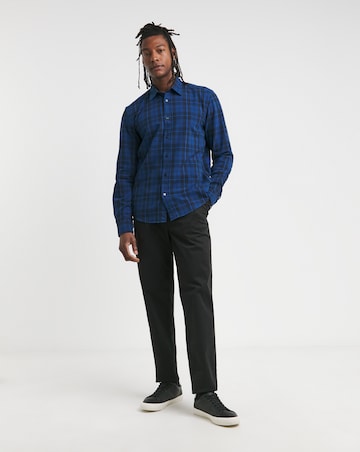 BOSS Long Sleeve Blue Check Shirt