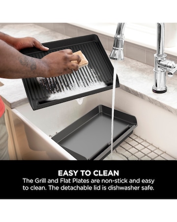 Ninja Sizzle GR101UK Smokeless Indoor Grill and Griddle