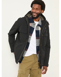 FatFace Truro Waterproof Jacket (Regular &amp; Tall) - Black