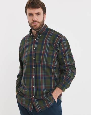 Polo Ralph Lauren Long Sleeve Olive Check Performance Shirt
