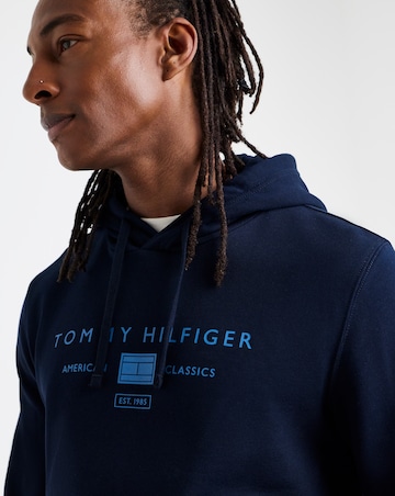 Tommy Hilfiger Logo Hoodie - Navy