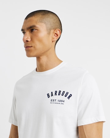 Barbour Short Sleeve Preppy T-Shirt - White