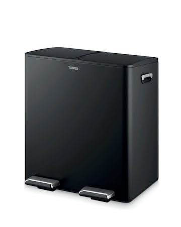 Tower 40L Recycling Pedal Bin Black