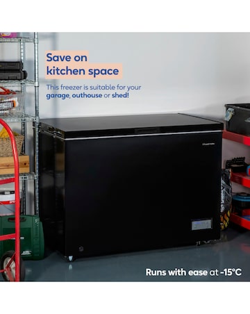 Russell Hobbs RH300CF201B 300L Chest Freezer - Black