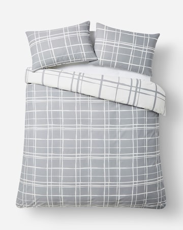 Wilson Charcoal Check Duvet Cover Set