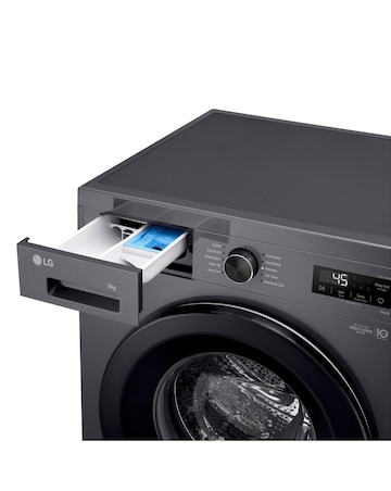 LG X10 Series Direct Drive F4X1009NMK 9kg Washing Machine - Slate Grey