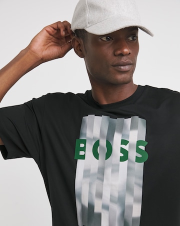 BOSS Short Sleeve Black Graphic Logo T-Shirt