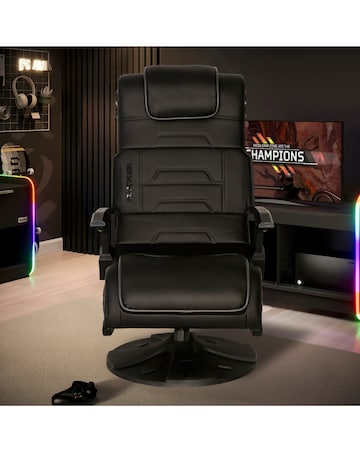 X Rocker X-Pro 4.1 Audio Console Pedestal Gaming Chair - Black