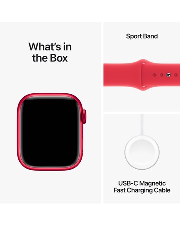 Apple Watch Series 9 GPS 41mm (PRODUCT)RED Aluminium Case with Sport Band - S/M