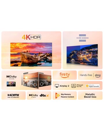 TCL 55In 55PF650K LED 4K HDR PRO Smart Fire TV with Freely