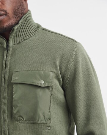 Napapijri Berti Full Zip Sweatshirt - Green