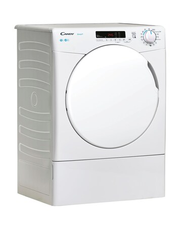 Candy Smart CSE V9DF-80 WiFi Connected 9kg Vented Tumble Dryer White + Install