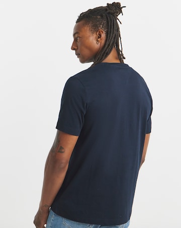 Tommy Hilfiger Short Sleeve Stack Logo T-Shirt - Navy