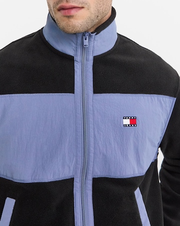 Tommy Jeans Colourblock Polar Fleece - Black