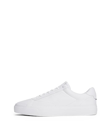 Tommy Hilfiger Premium Cupsole Leather Trainer - White