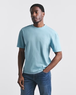 Union Garment Dyed Relaxed Fit T-Shirt- Washed Blue