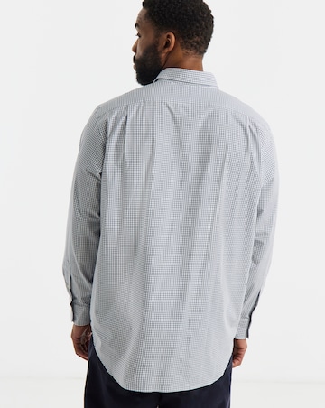 Polo Ralph Lauren Long Sleeve Bi Stretch Check Shirt - White/Navy