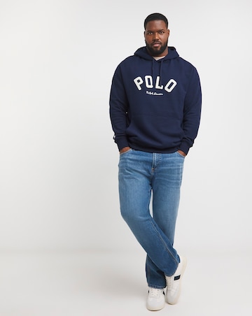 Polo Ralph Lauren Navy Arch Varsity Logo Hoodie