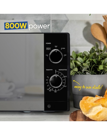 Russell Hobbs RHM2027B 20L Black Manual Microwave