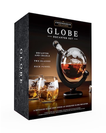 Globe Decanter and Glasses Set