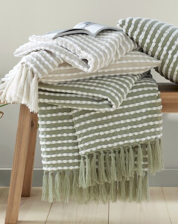 Catherine Lansfield Stab Stitch Throw