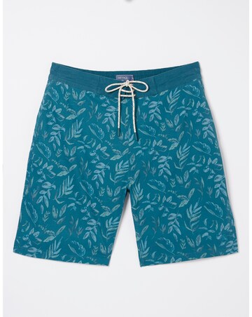 FatFace Camber Leaf Print Swim Shorts
