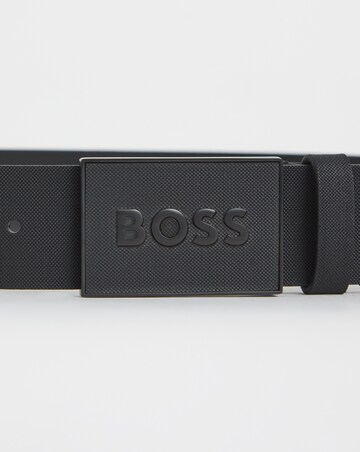 BOSS Icon Tonal Plaque Leather Belt