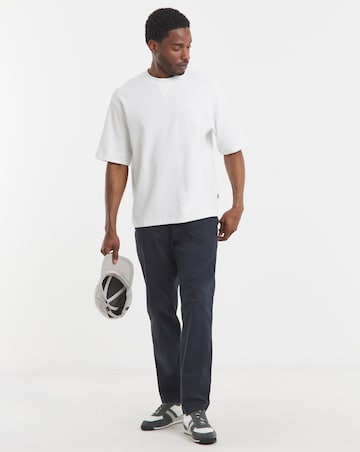 BOSS Short Sleeve Waffle T-Shirt - White