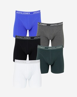 JACK & JONES Boxer A Pantaloncino Uomo, Pacco Da 3, Morbido E Elasticizzato