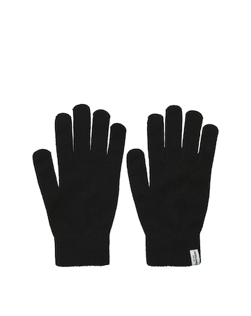 Jack & Jones Cooper Beanie & Glove Set With Gift Box - Black