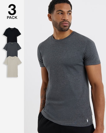 Polo Ralph Lauren 3 Pack Lounge T-Shirt - Grey