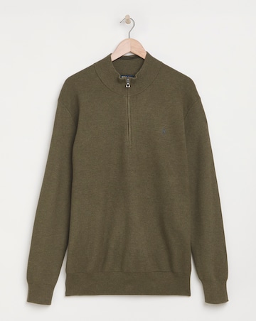 Polo Ralph Lauren 1/4 Zip Jumper - Olive