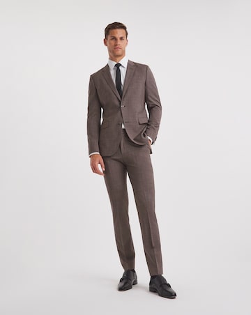 BOSS Beige Wool Mix Suit Jacket