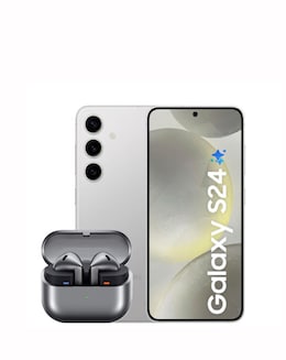Samsung Galaxy S24 256GB - Marble Gray &amp; Samsung Buds3 Wireless Earbuds - Silver