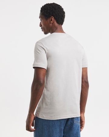 Calvin Klein Linear Ombre Chest Logo T-Shirt - Beige