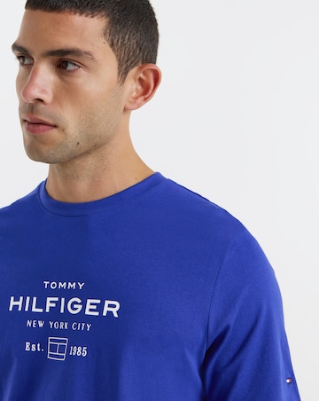 Tommy Hilfiger Short Sleeve Stack Graphic T-Shirt - Bright Blue