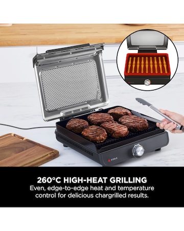 Ninja Sizzle GR101UK Smokeless Indoor Grill and Griddle