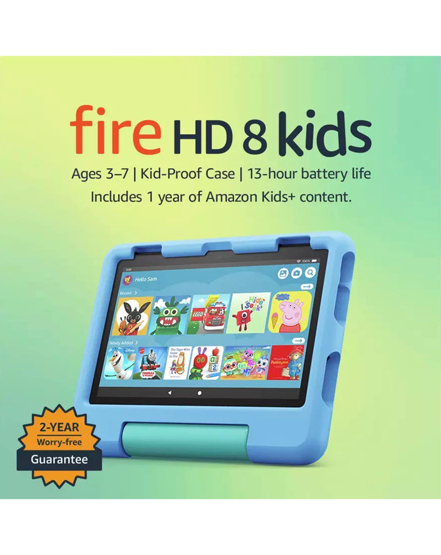 Amazon Fire HD 8 Kids Pro tablet (newest gen), ages 6–12 | 3 GB memory, 8