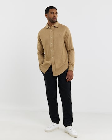 Polo Ralph Lauren Long Sleeve Stretch Jersey Shirt - Camel