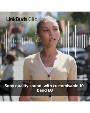 Sony LinkBuds Clip Open-Ear True Wireless Earbuds - Greige