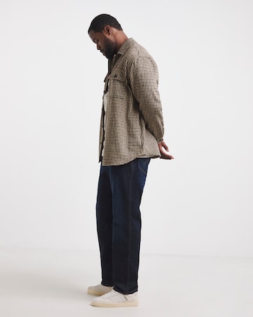 Jack & Jones Bradley Ollie Check Overshirt - Brown Multi