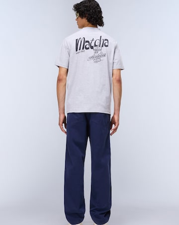 Napapijri Sol Short Sleeve Back Graphic T-Shirt - Light Grey