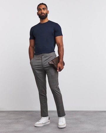Supima Crew Neck T-Shirt- Navy