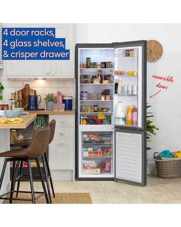 Russell Hobbs RH180FFFF551E1DS 70/30 Frost Free Fridge Freezer - Dark Steel