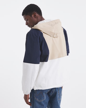 Tommy Jeans Colourblock Chicago Windbreaker - Ecru