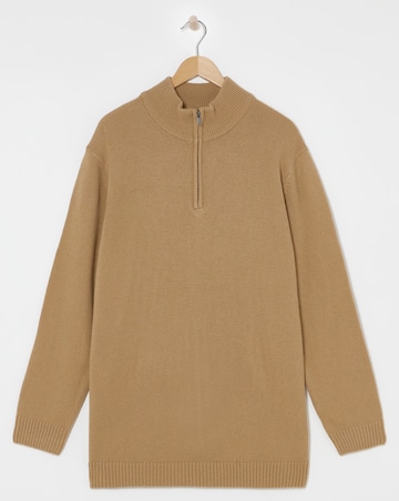 Mustard Lambswool 1/4 Zip