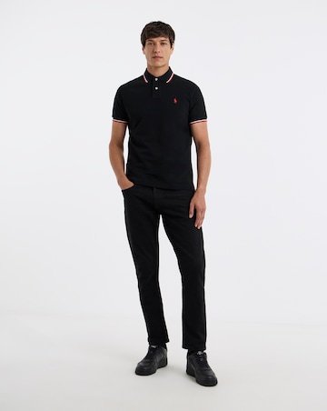 Polo Ralph Lauren Short Sleeve Tipped Polo -Black