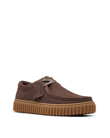 Clarks Torhill Lo Shoe - Brown Dark