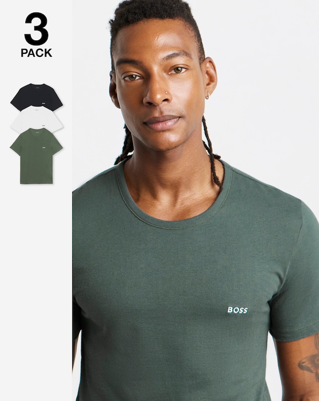 BOSS 3 Pack Short Sleeve Lounge T-Shirt - Multi